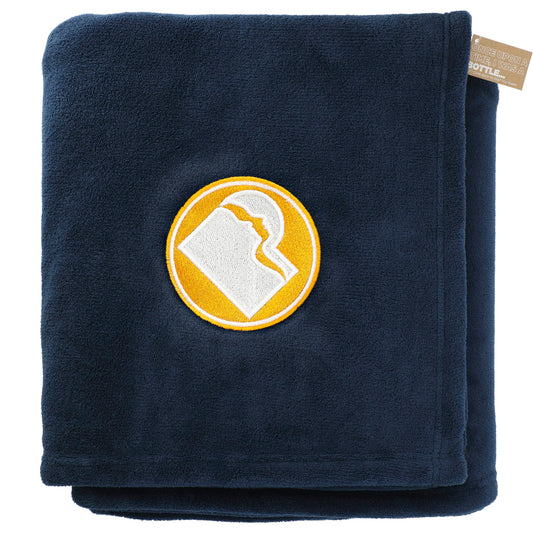 Custom logo Recycled PET Oversized Coral Fleece Blanket
