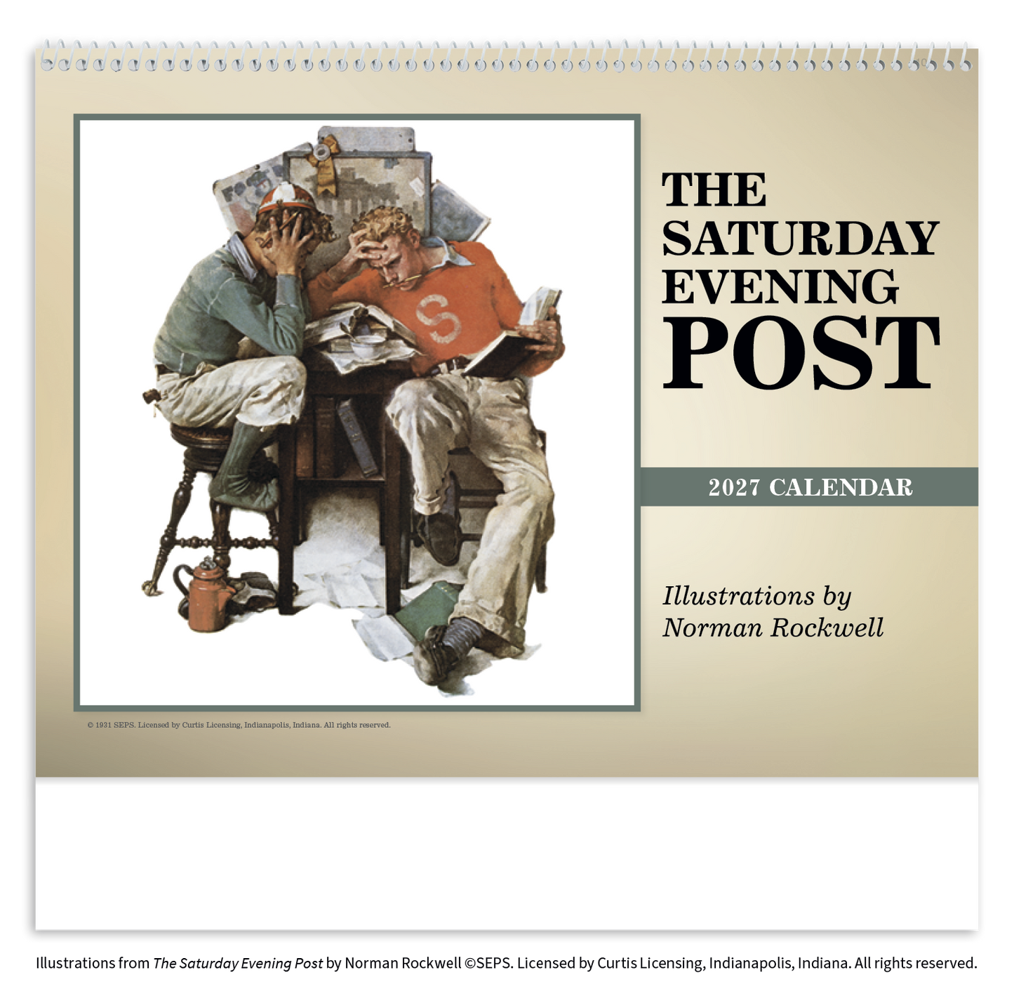 The Saturday Evening Post Illustrations by Norman Rockwell Calendar
