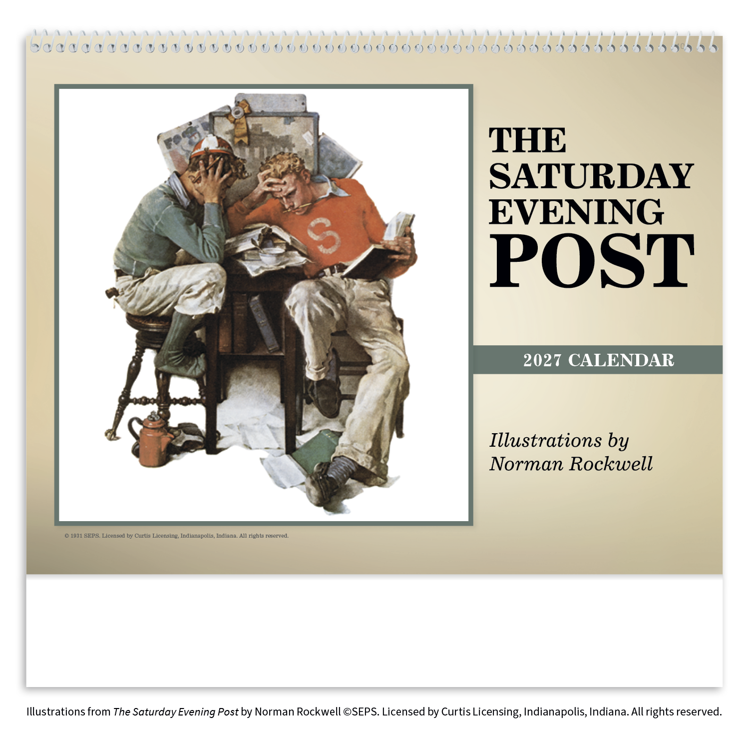 The Saturday Evening Post Illustrations by Norman Rockwell Calendar