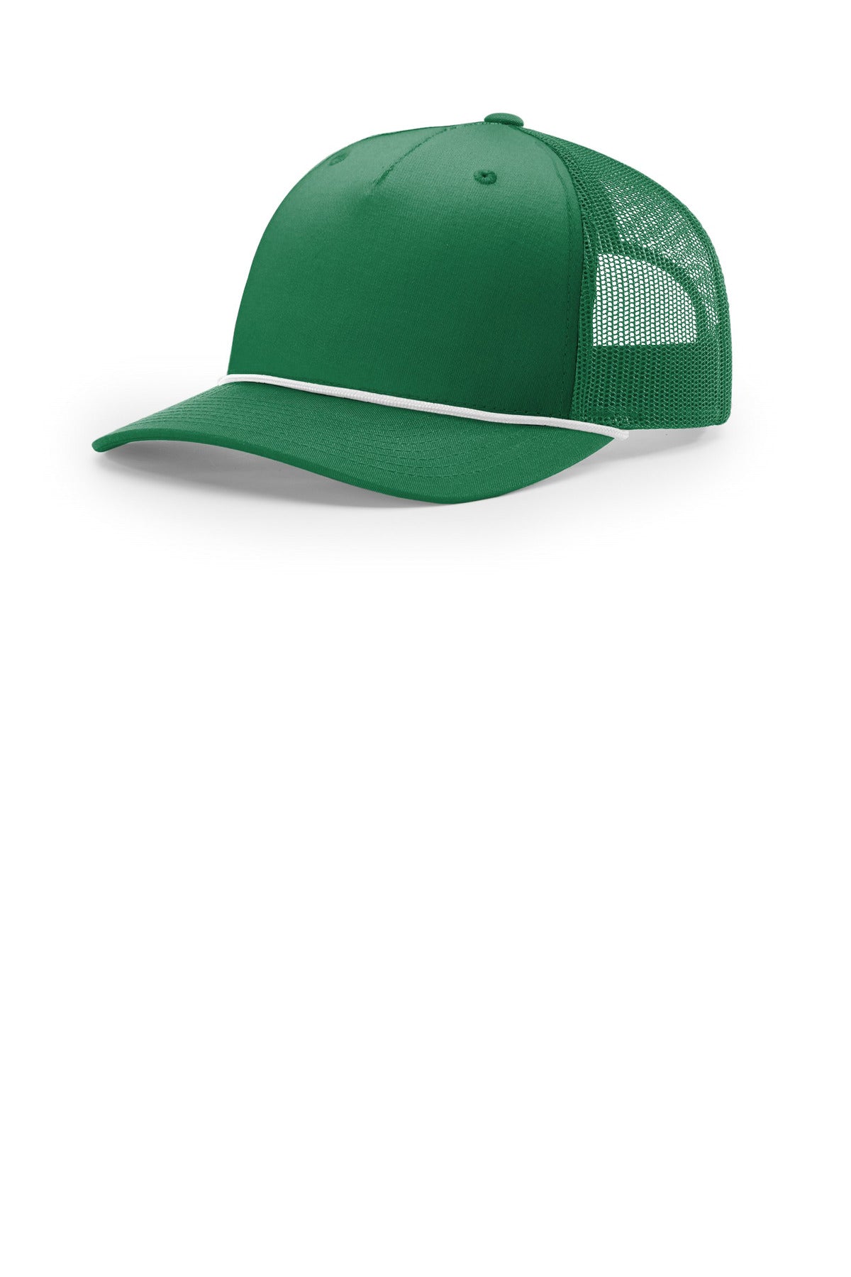 Custom logo Richardson Five-Panel with Rope 112FPR in Kelly/ White