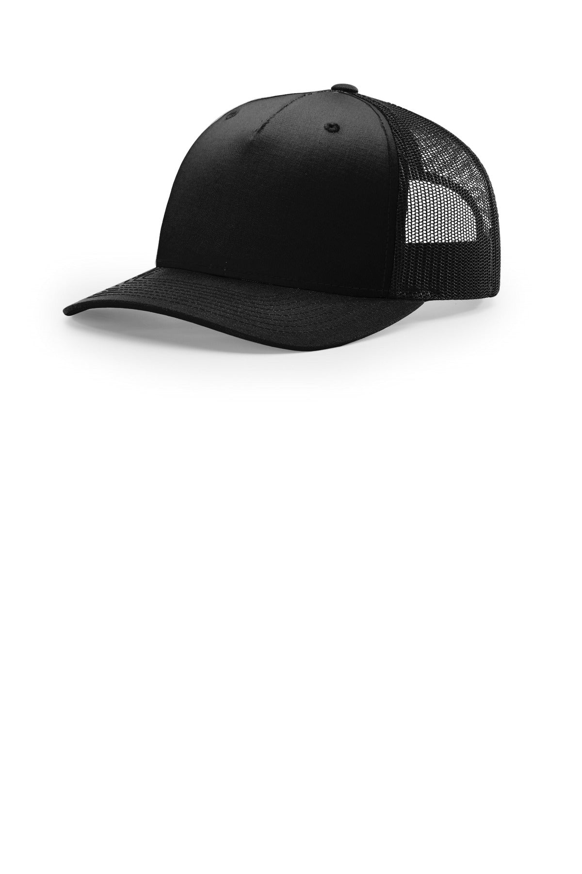 Custom logo Richardson Five-Panel Trucker 112FP in Black