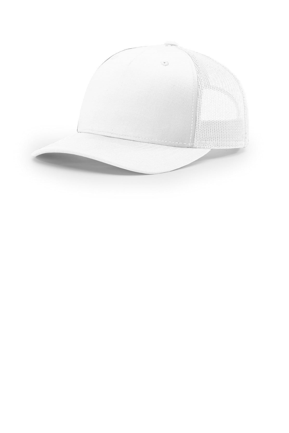 Custom logo Richardson Five-Panel Trucker 112FP in White