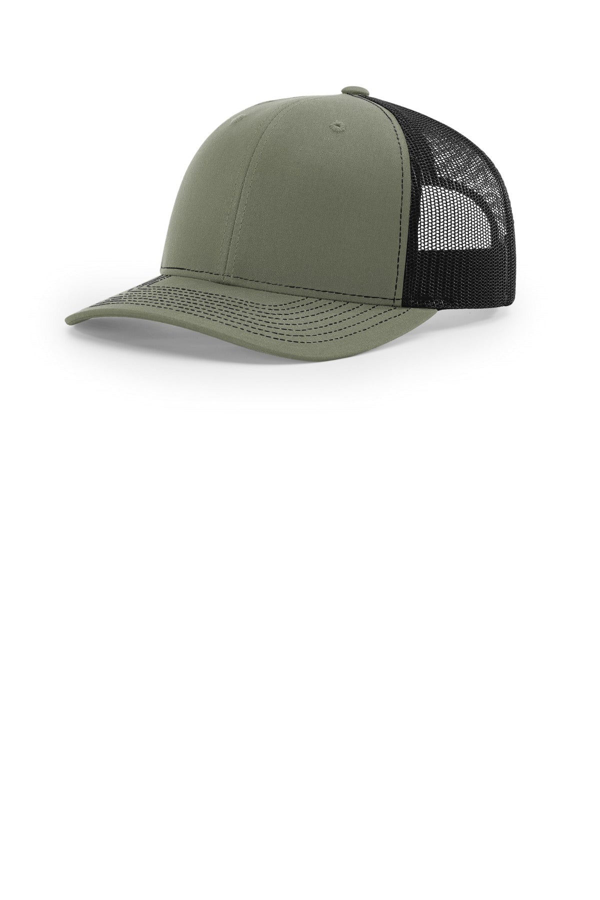 Custom logo Richardson 112+ R-Flex Adjustable Trucker 112PL in Loden/ Black
