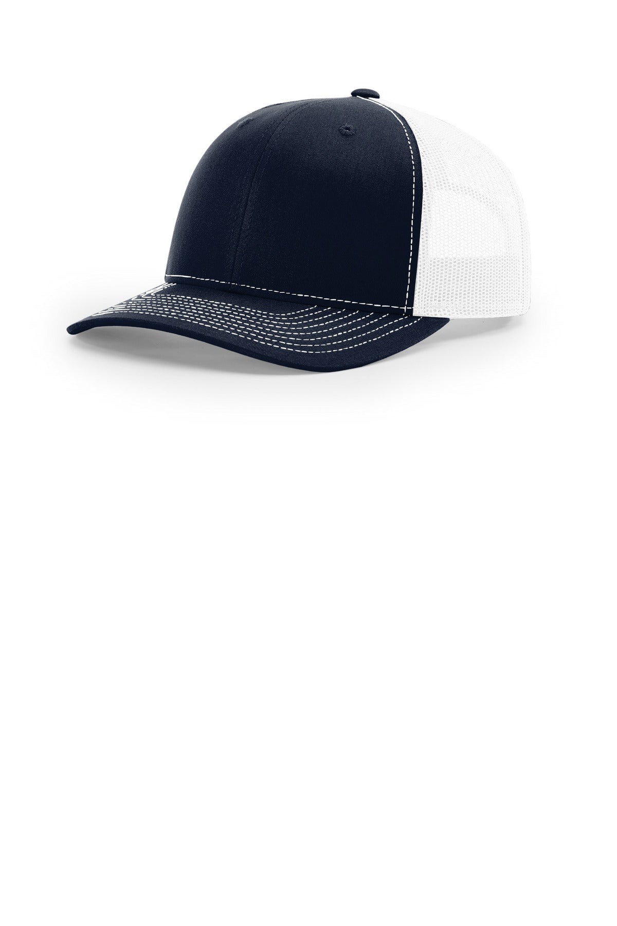Custom logo Richardson 112+ R-Flex Adjustable Trucker 112PL in Navy/ White