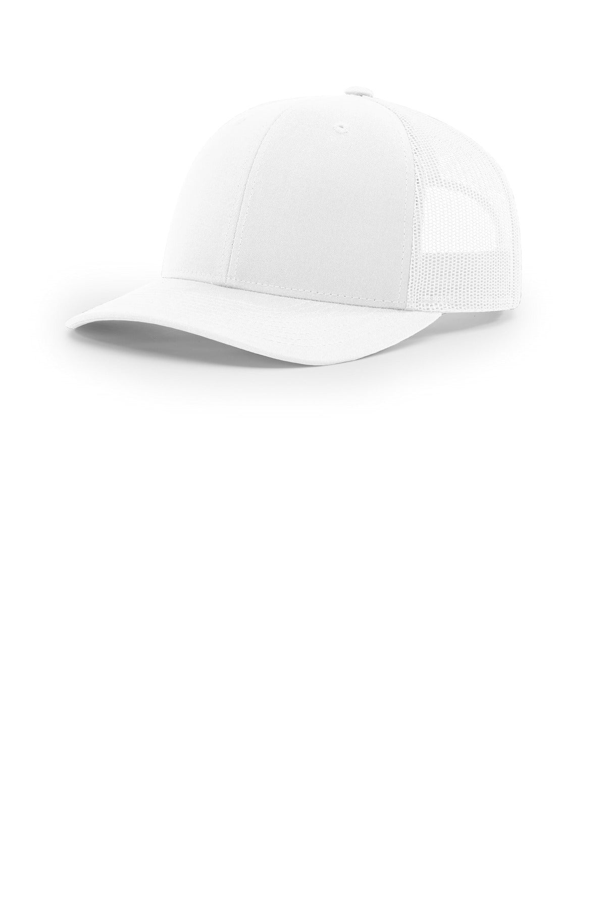 Custom logo Richardson 112+ R-Flex Adjustable Trucker 112PL in White