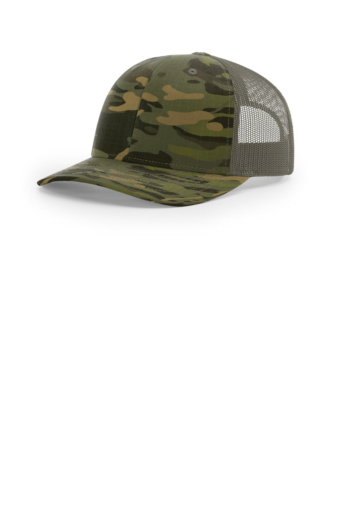 Custom logo Richardson Printed Tactical Trucker 112PT in Multicam Tropic/ Loden