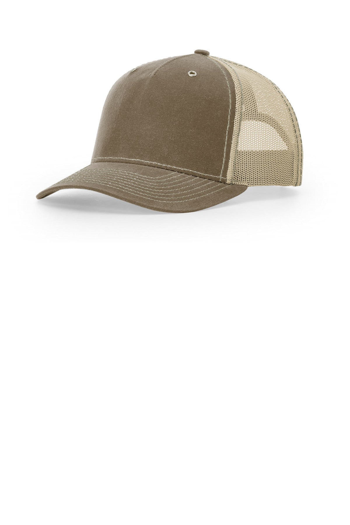 Custom logo Richardson Hawthorne 112WH in Buck/ Khaki