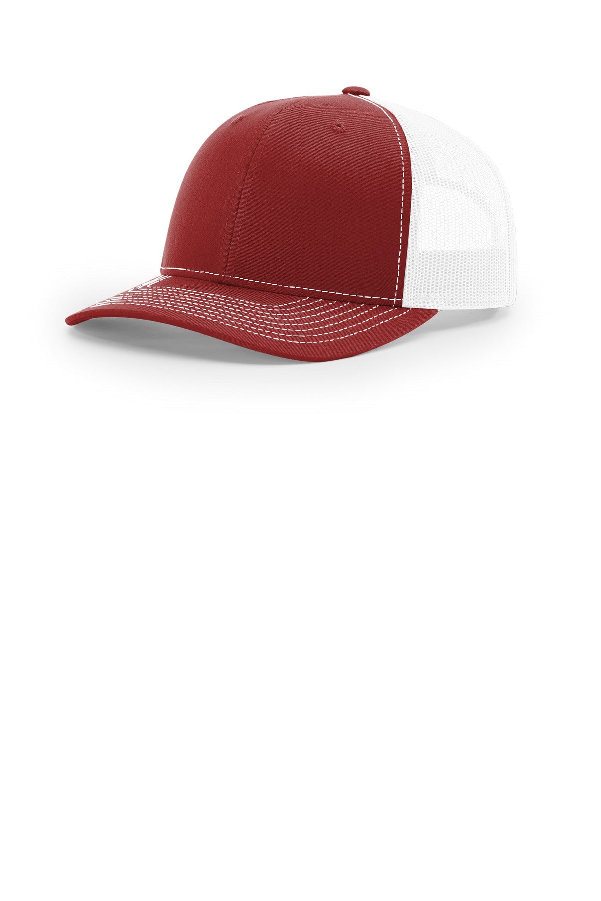 Custom logo Richardson Trucker Cap 112 in Cardinal/ White