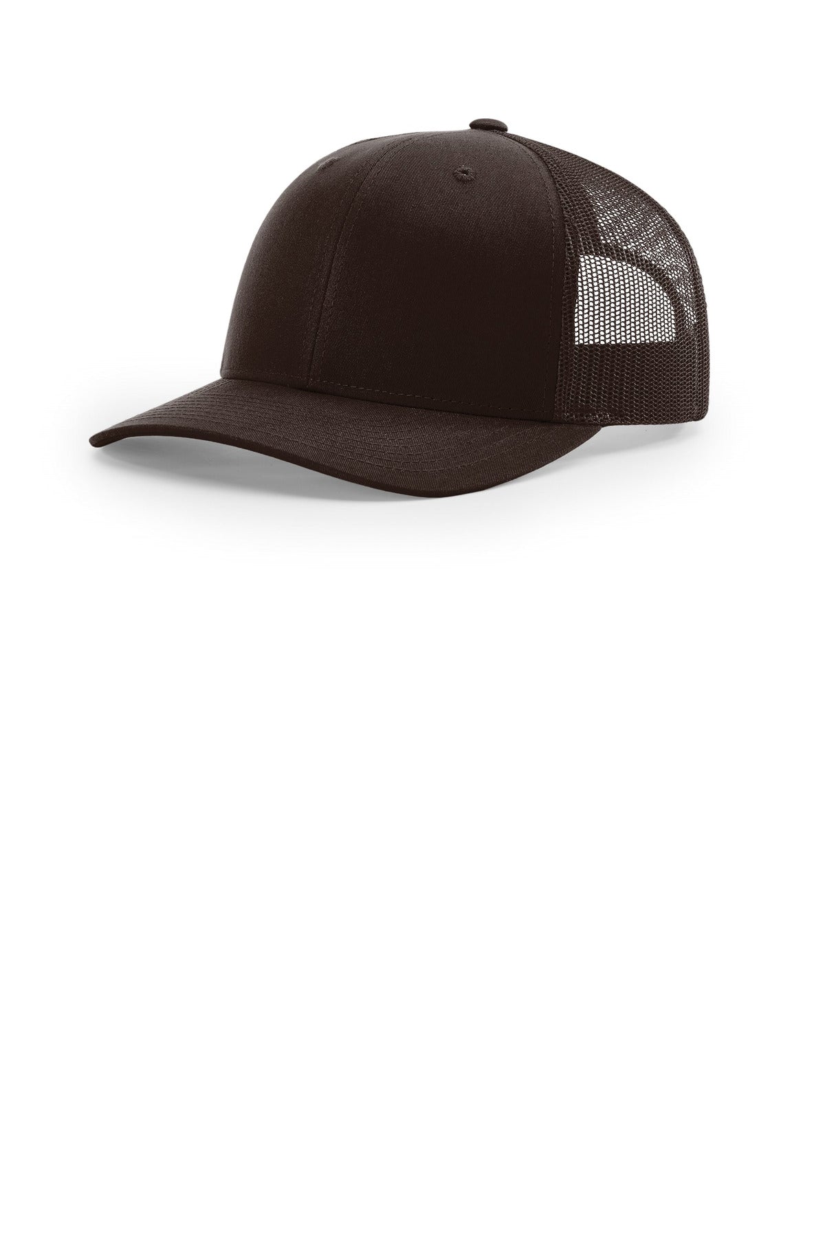 Custom logo Richardson Trucker Cap 112 in Coffee