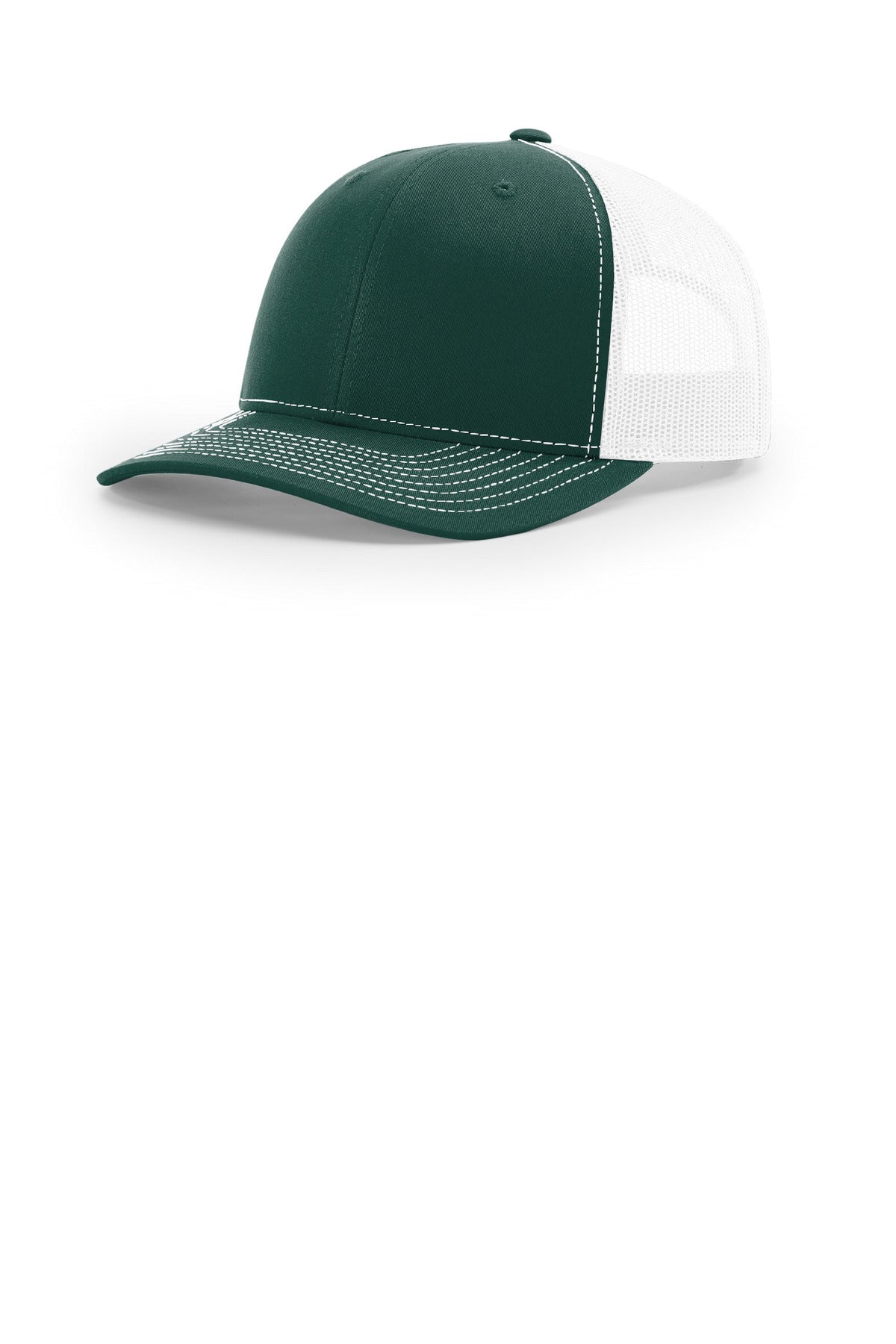 Custom logo Richardson Trucker Cap 112 in Dark Green/ White