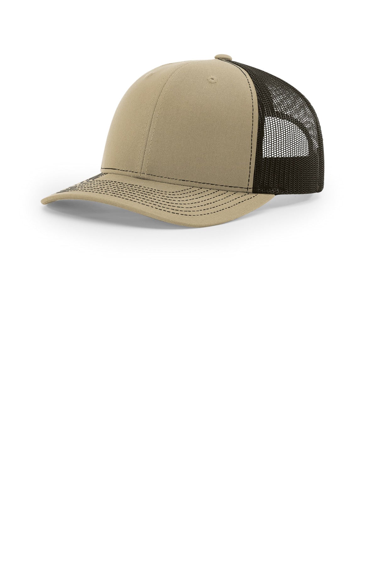 Custom logo Richardson Trucker Cap 112 in Khaki/ Coffee