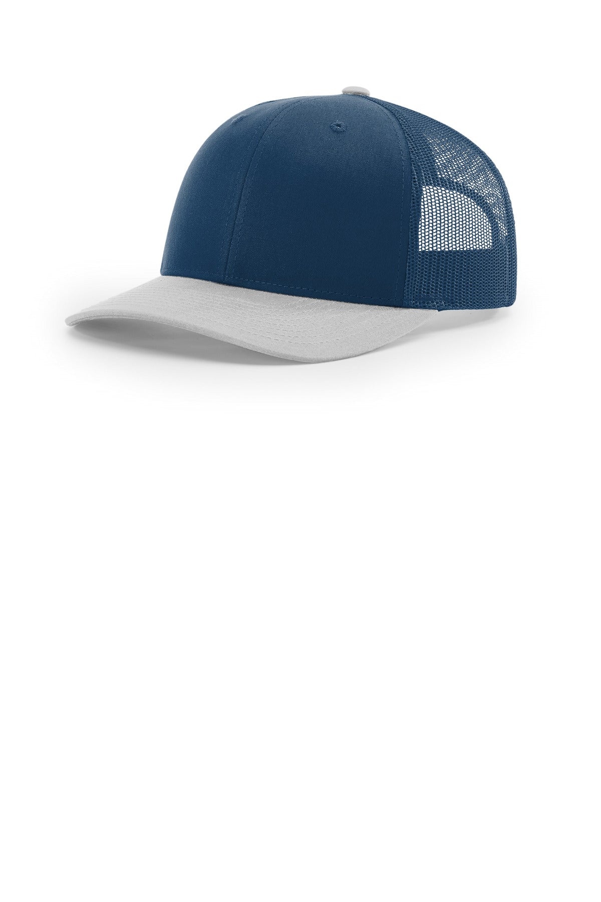 Custom logo Richardson Trucker Cap 112 in Light Blue/ Light Blue/ Light Grey