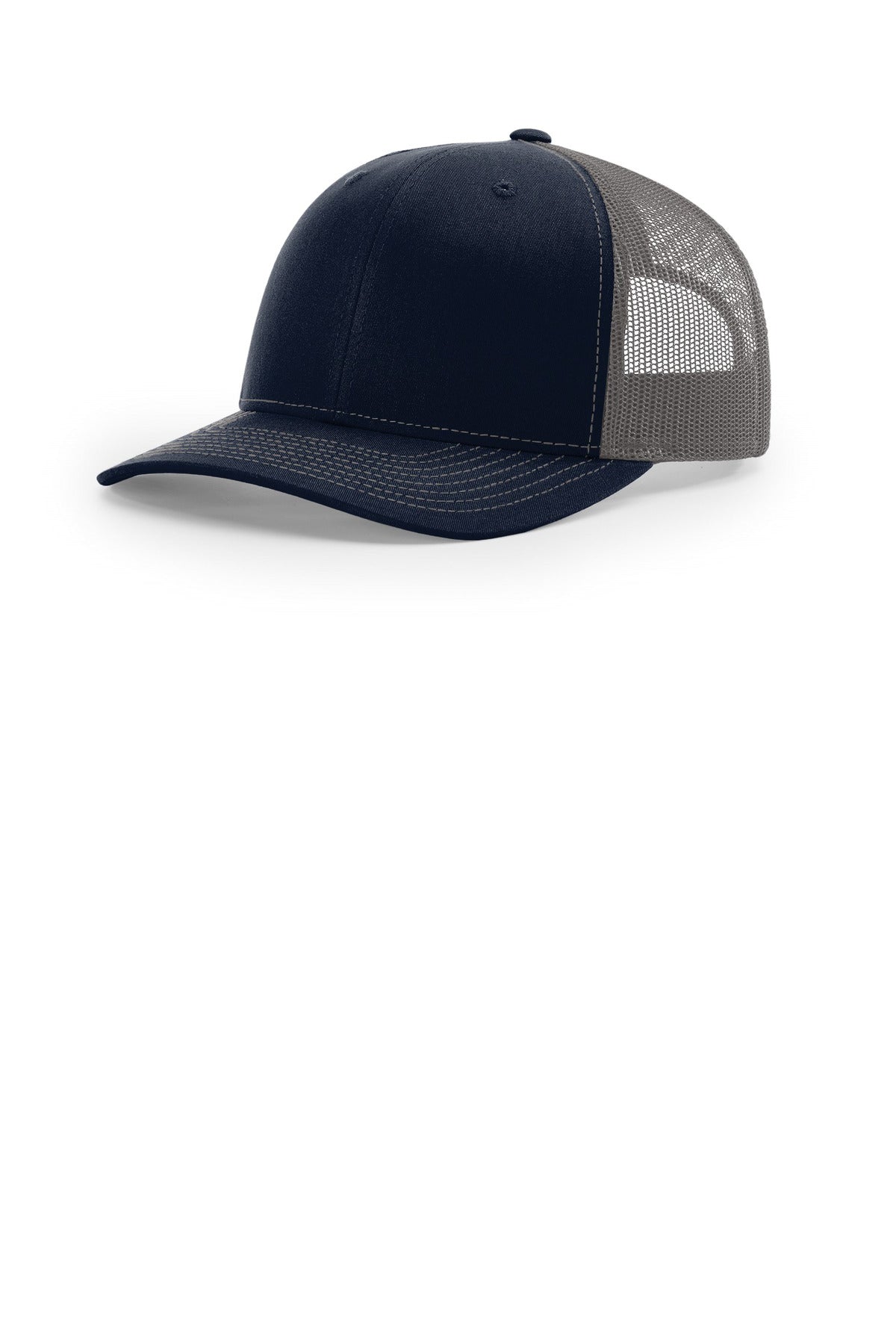 Custom logo Richardson Trucker Cap 112 in Navy/ Charcoal
