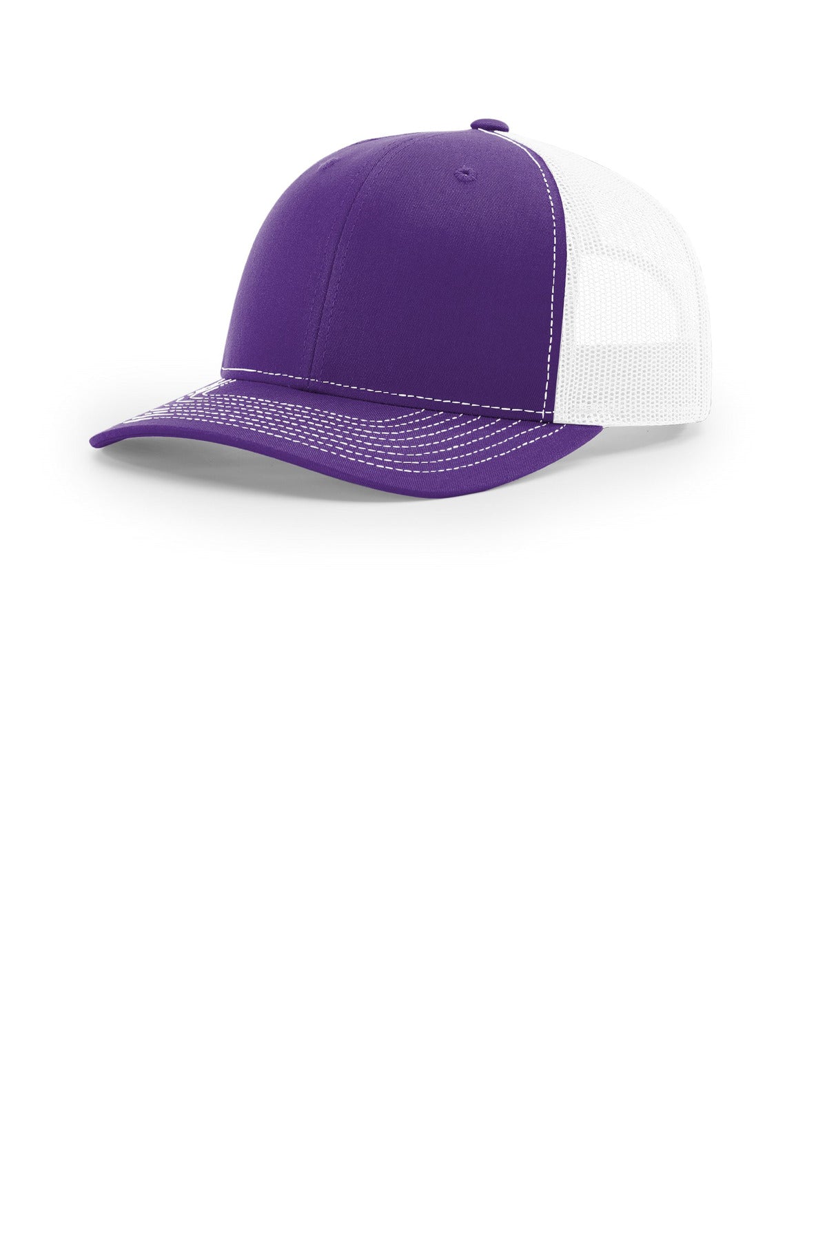 Custom logo Richardson Trucker Cap 112 in Purple/ White