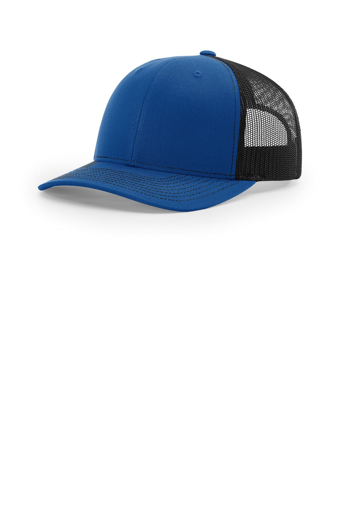 Custom logo Richardson Trucker Cap 112 in Royal/ Black