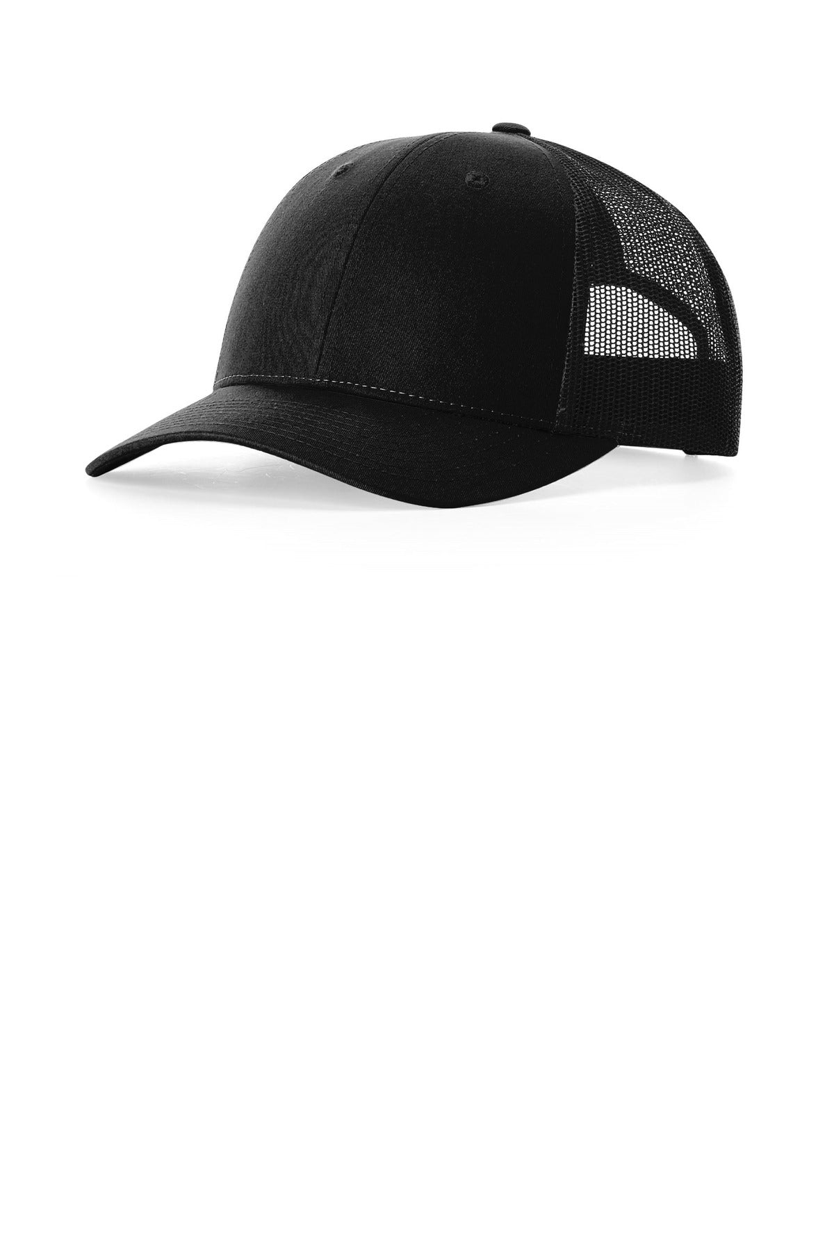 Custom logo Richardson Low Pro Trucker 115 in Black