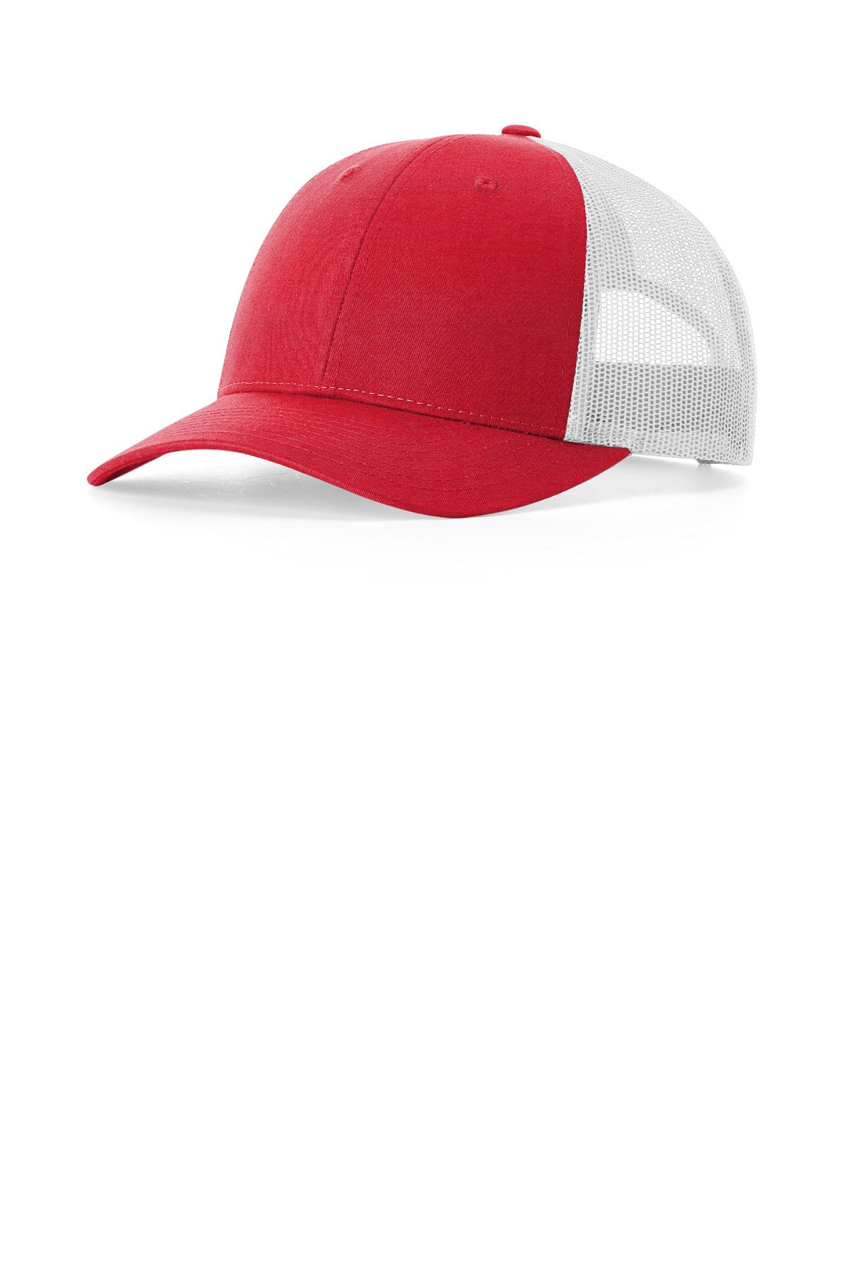 Custom logo Richardson Low Pro Trucker 115 in Red Heather/ Light Grey