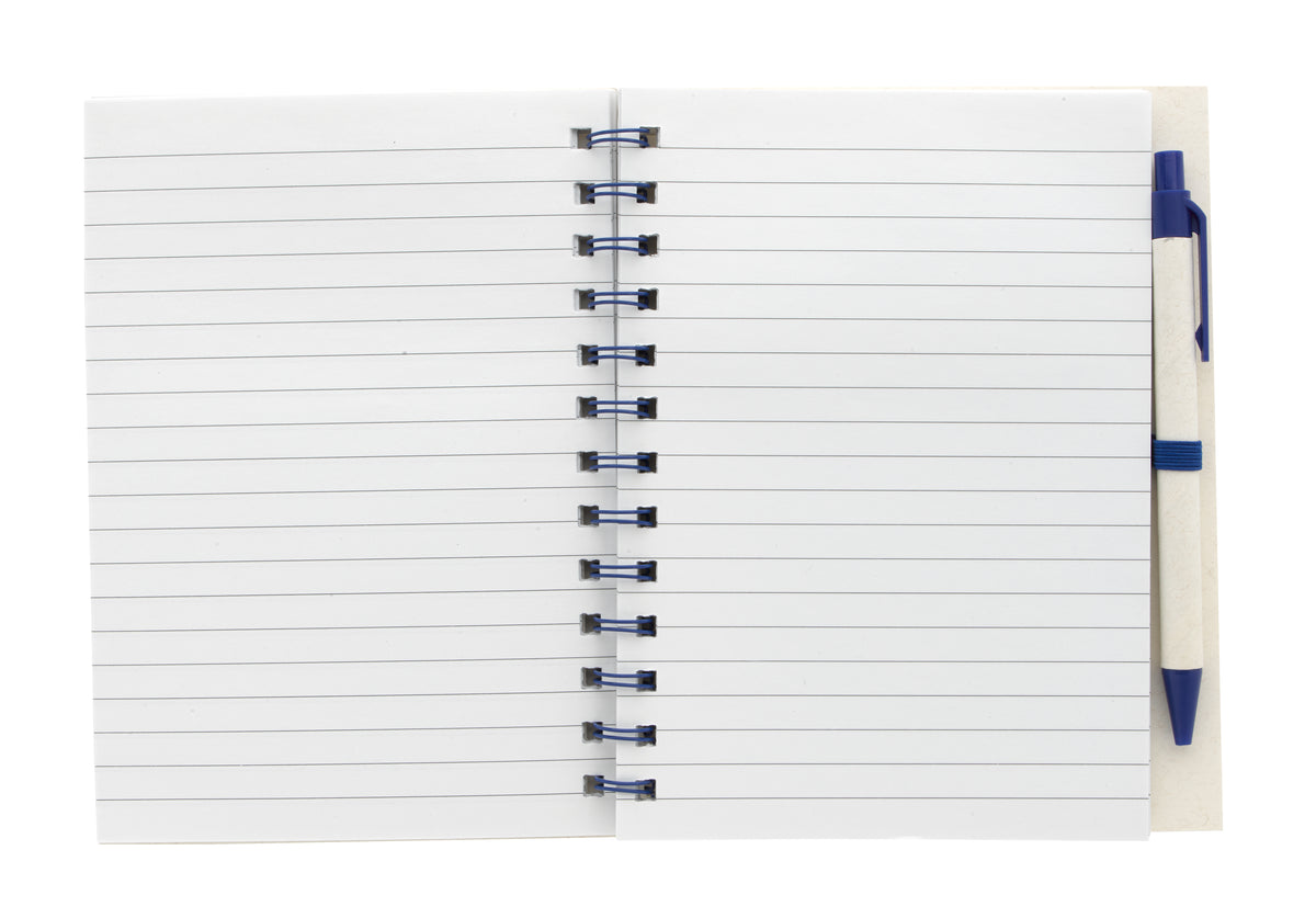 Custom logo BoC Recycled Paper Spiral Notebook with Pen