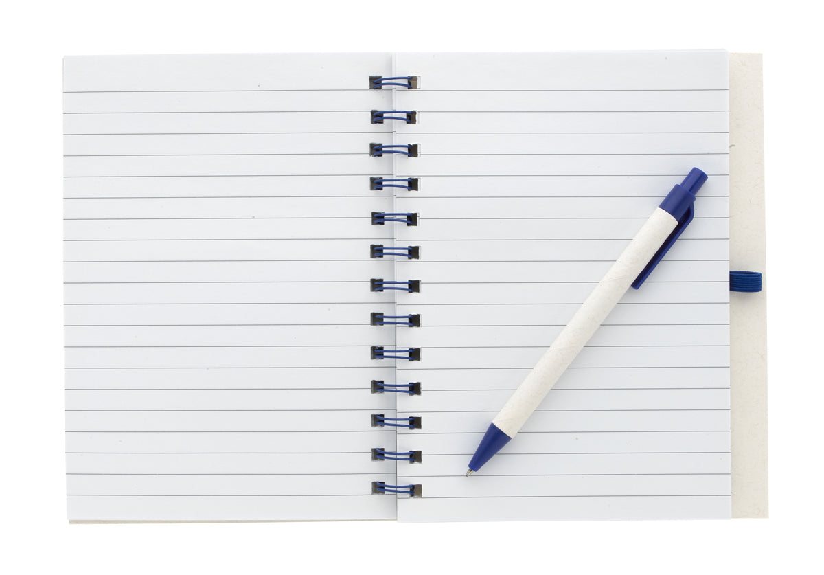Custom logo BoC Recycled Paper Spiral Notebook with Pen