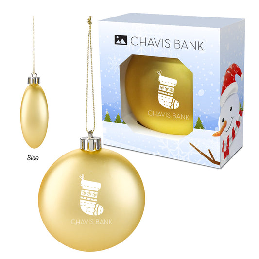 Custom logo Ornament With Custom Window Box