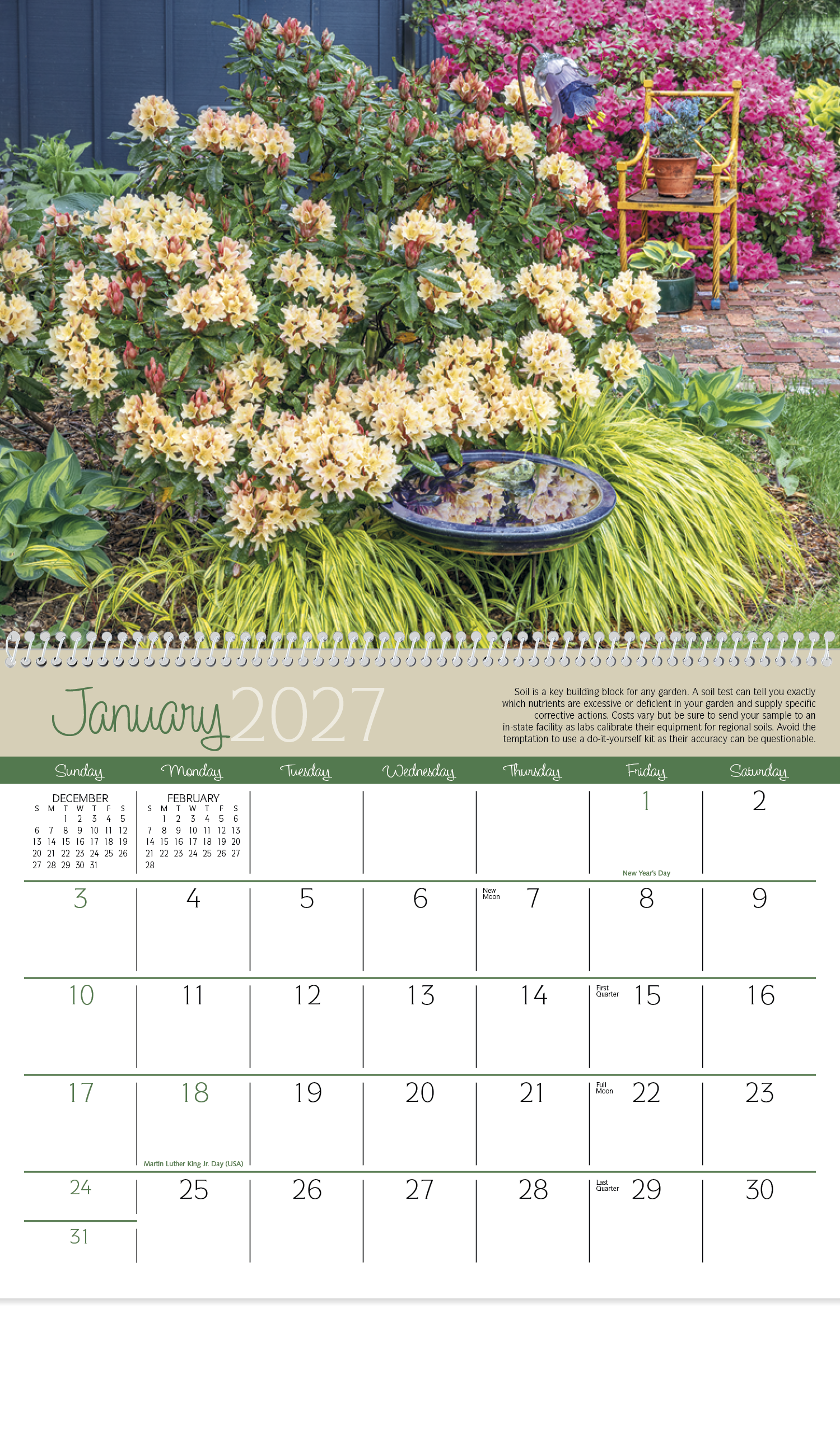Gardens Calendar