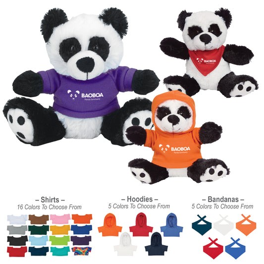 Custom logo 6" Big Paw Panda