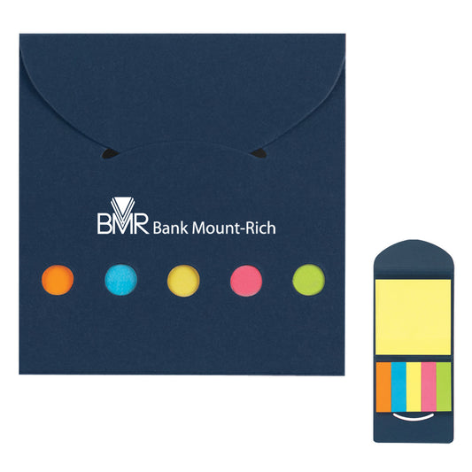 Custom logo Sticky Notes And Flags In Pocket Case