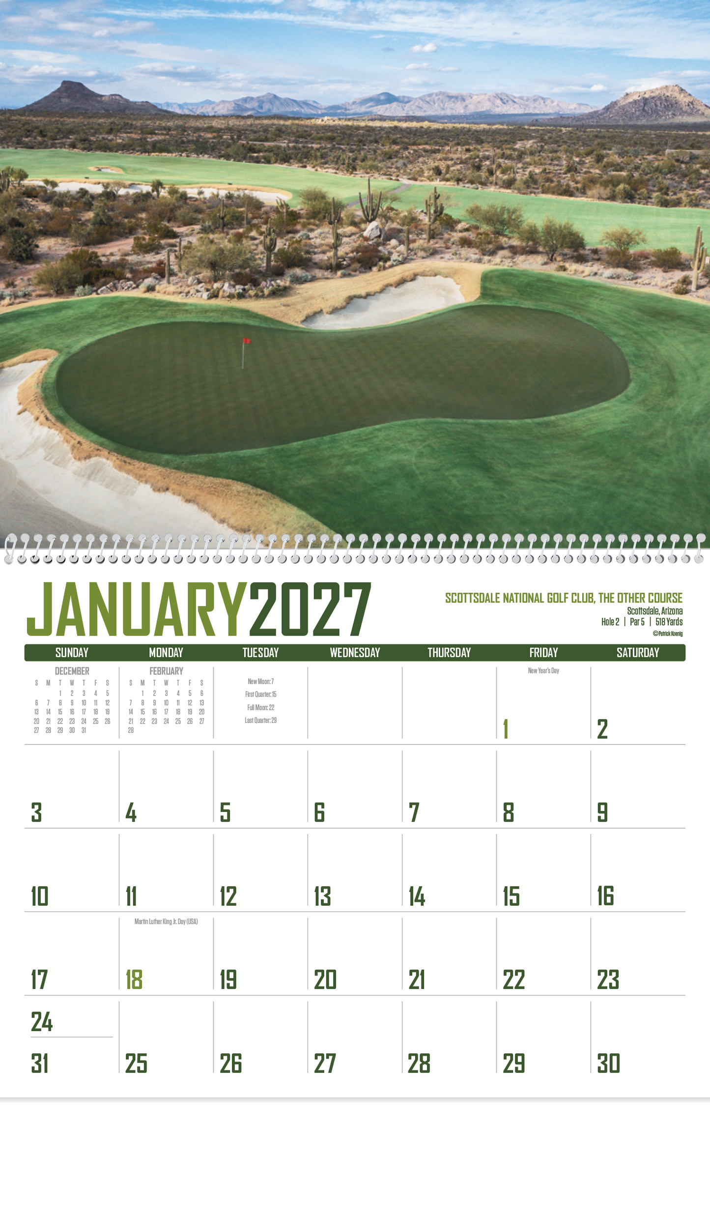 Golf Calendar