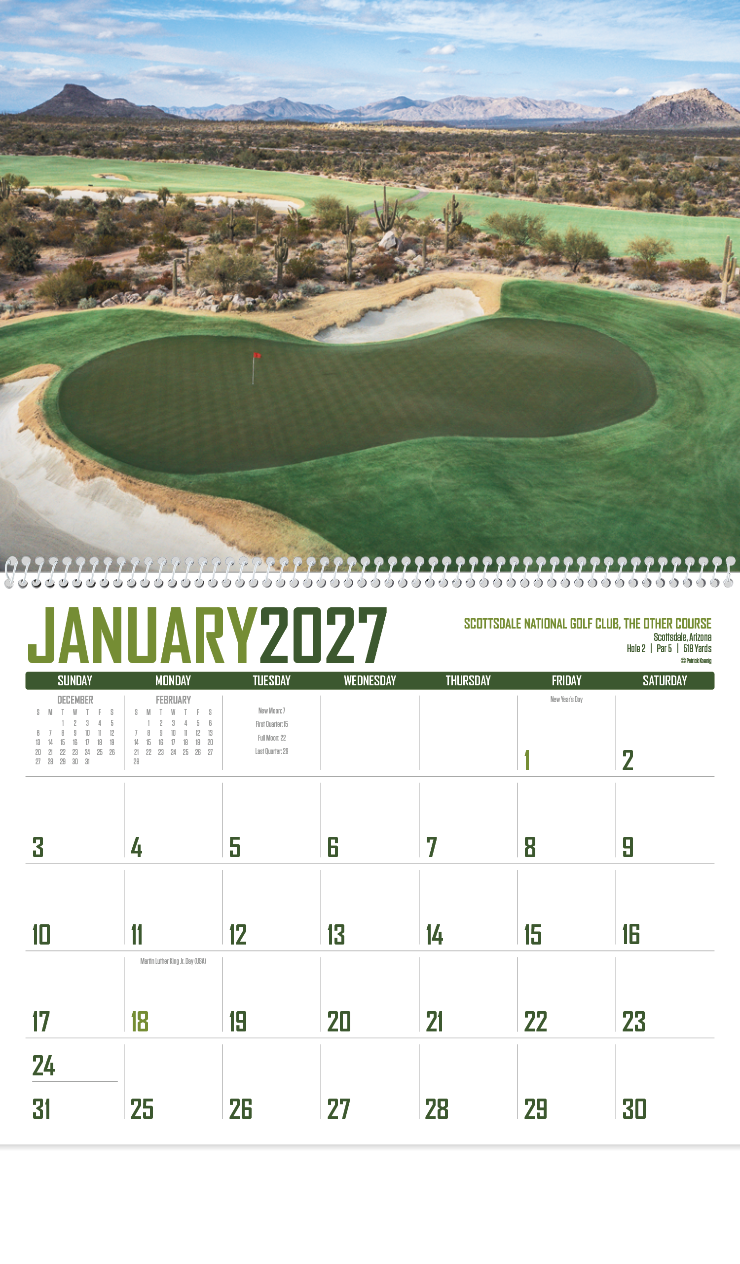Golf Calendar