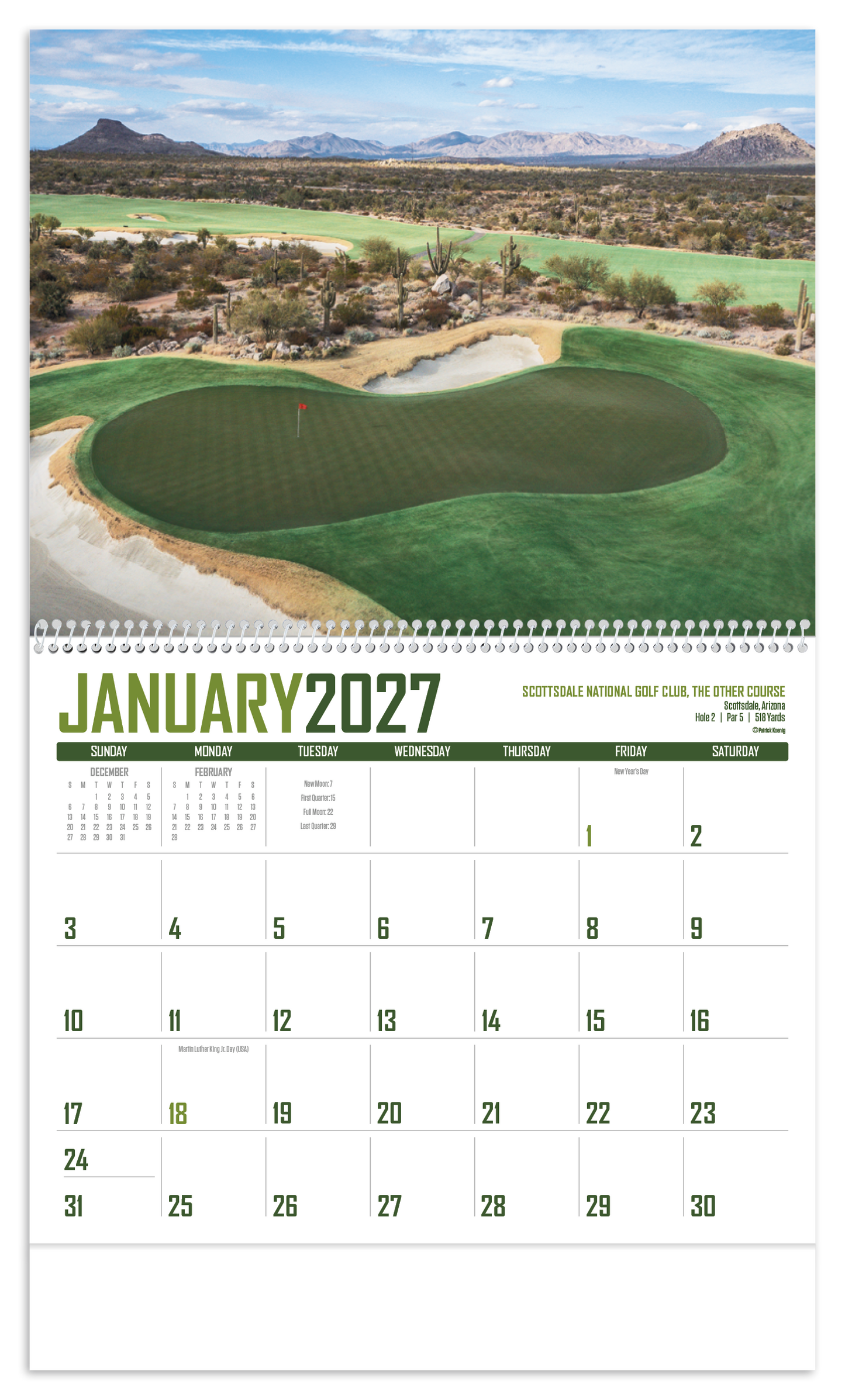 Golf Calendar