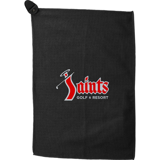 Custom logo 300g Magnetic Waffle Golf Towel