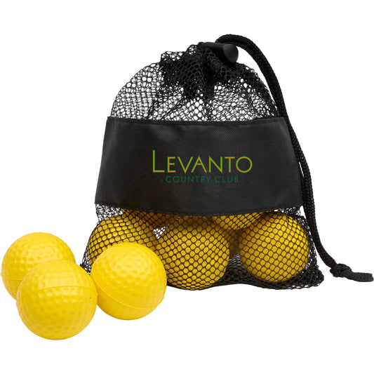 Custom logo Golf Practice Balls with Mesh Pouch