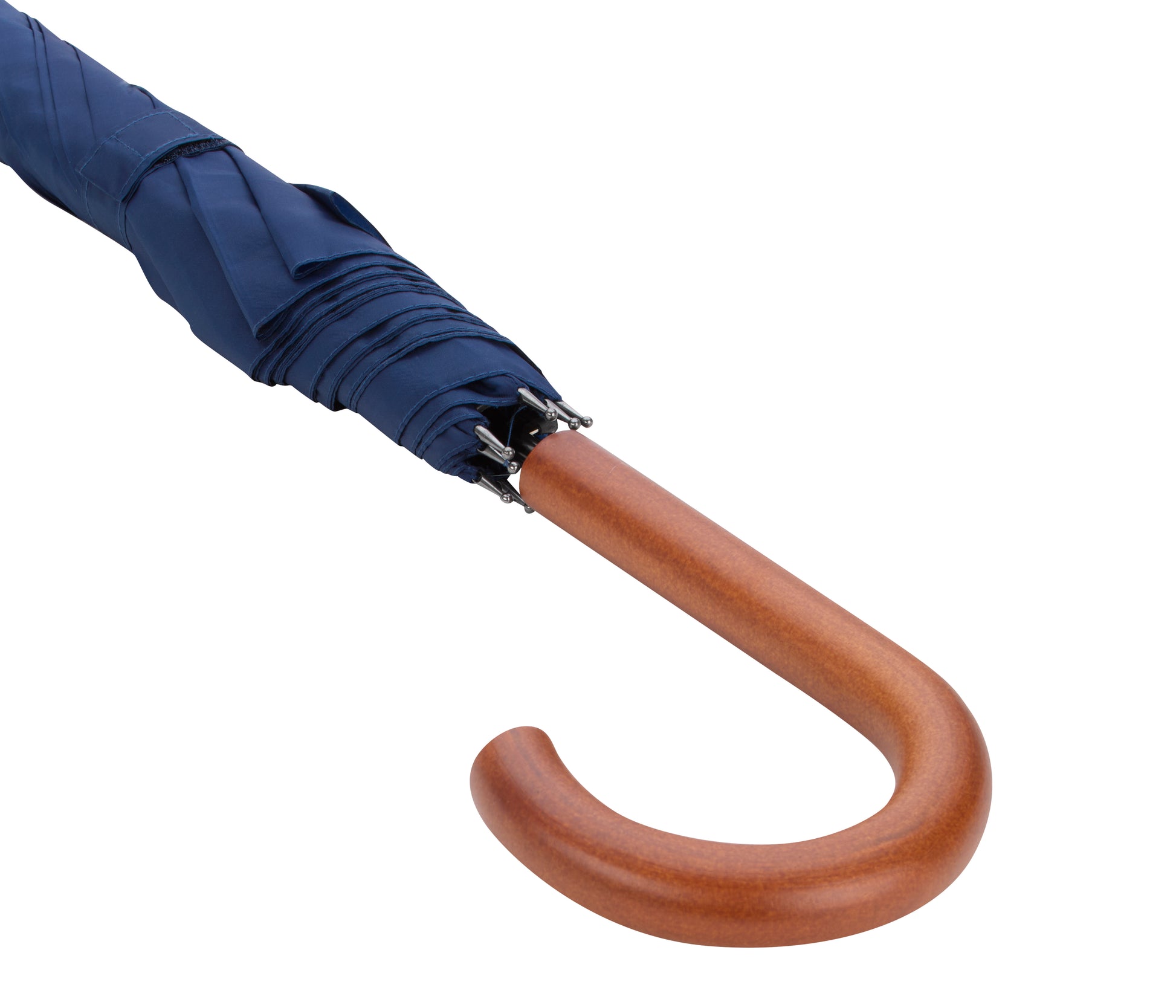 48" Wood-Handled Auto-Open Stick Umbrella