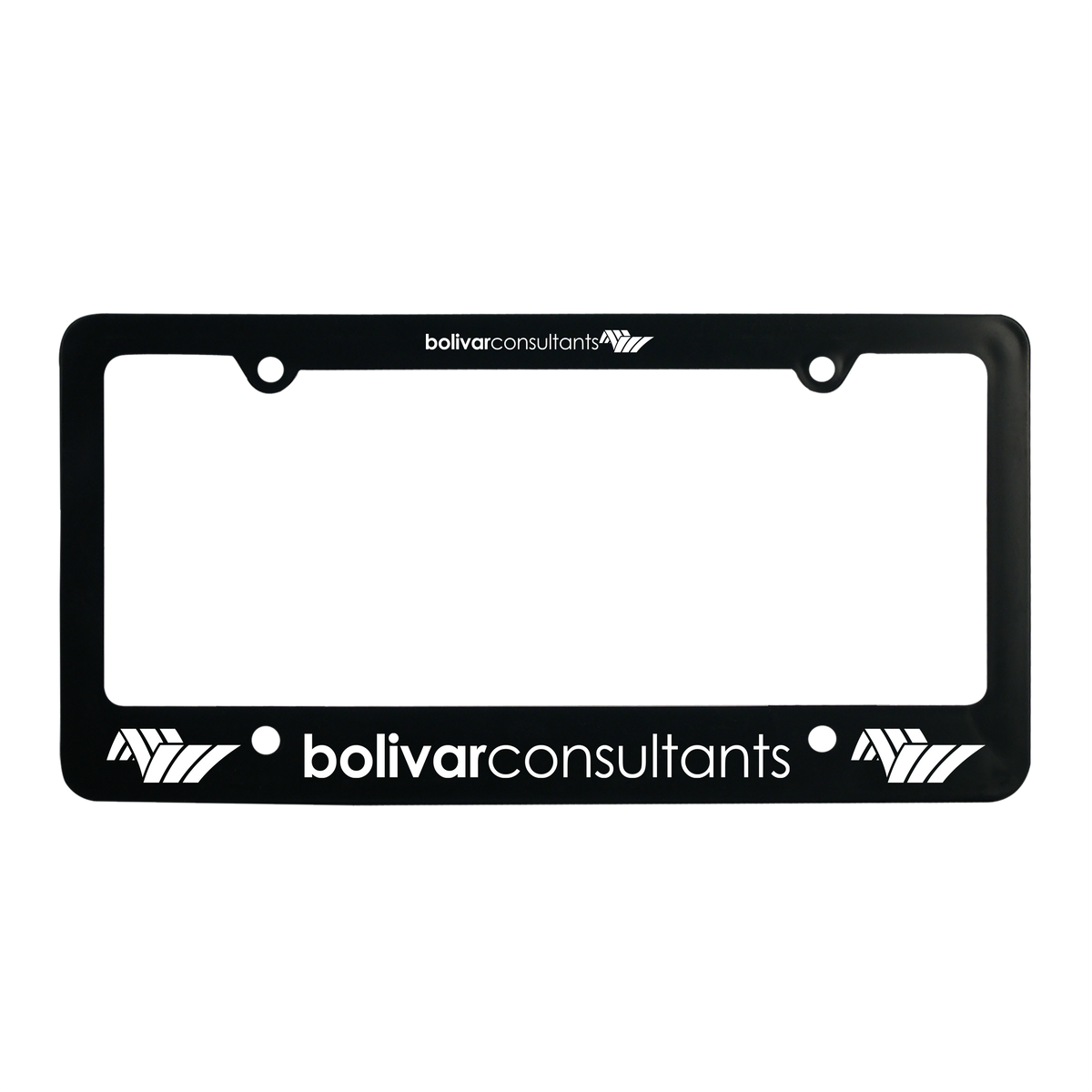 Custom logo Classic License Plate Frame with 4 Holes