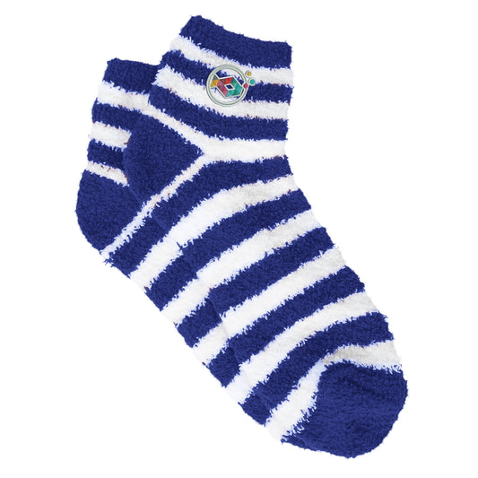 Custom logo Fuzzy Stripe Socks