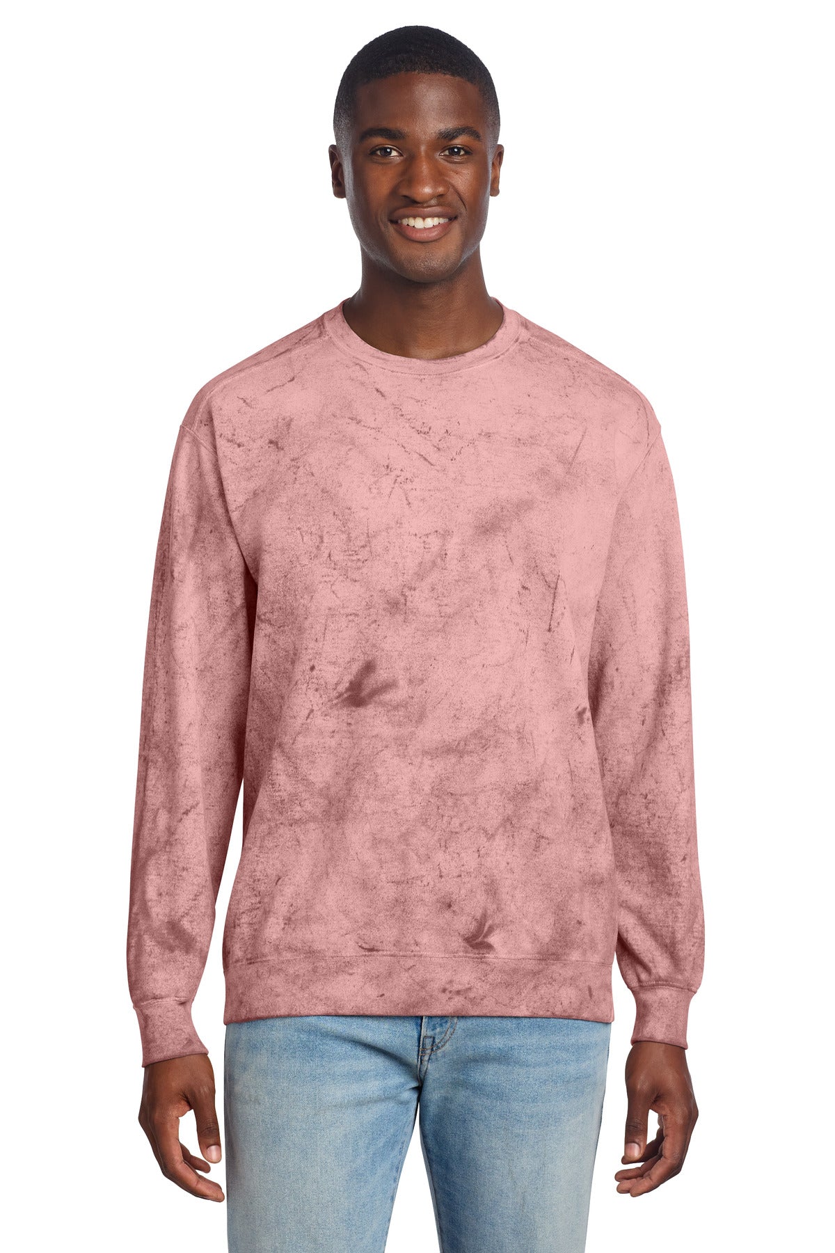 Custom logo Comfort Colors® Color Blast Crewneck Sweatshirt 1545 in Clay