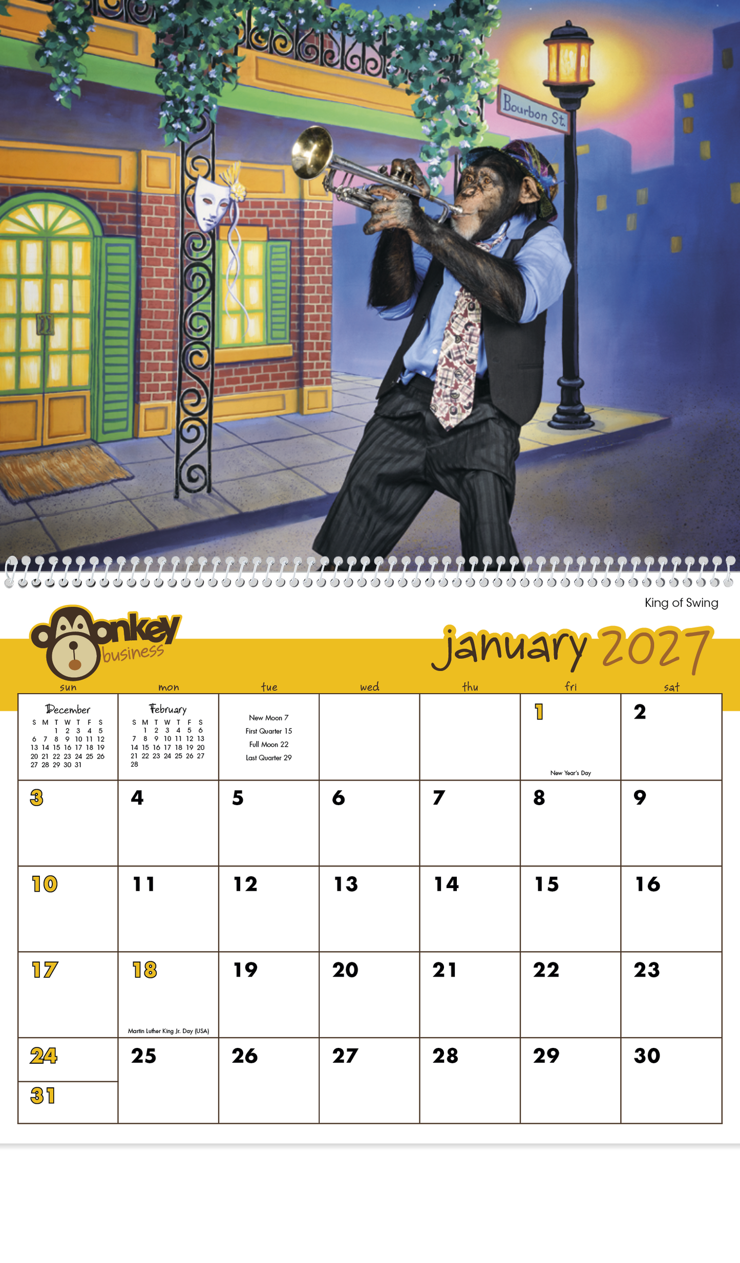 Monkey Business Calendar
