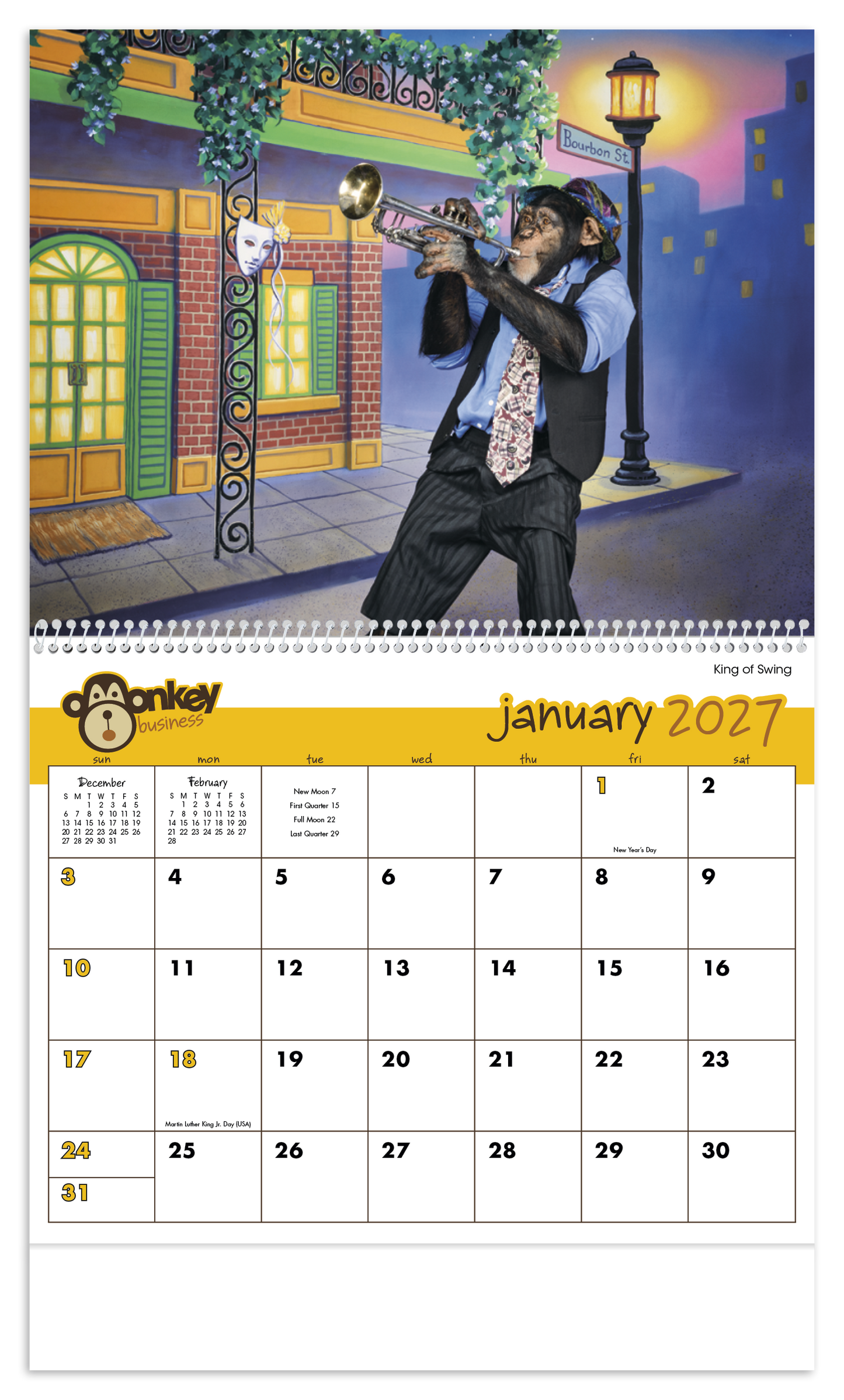 Monkey Business Calendar