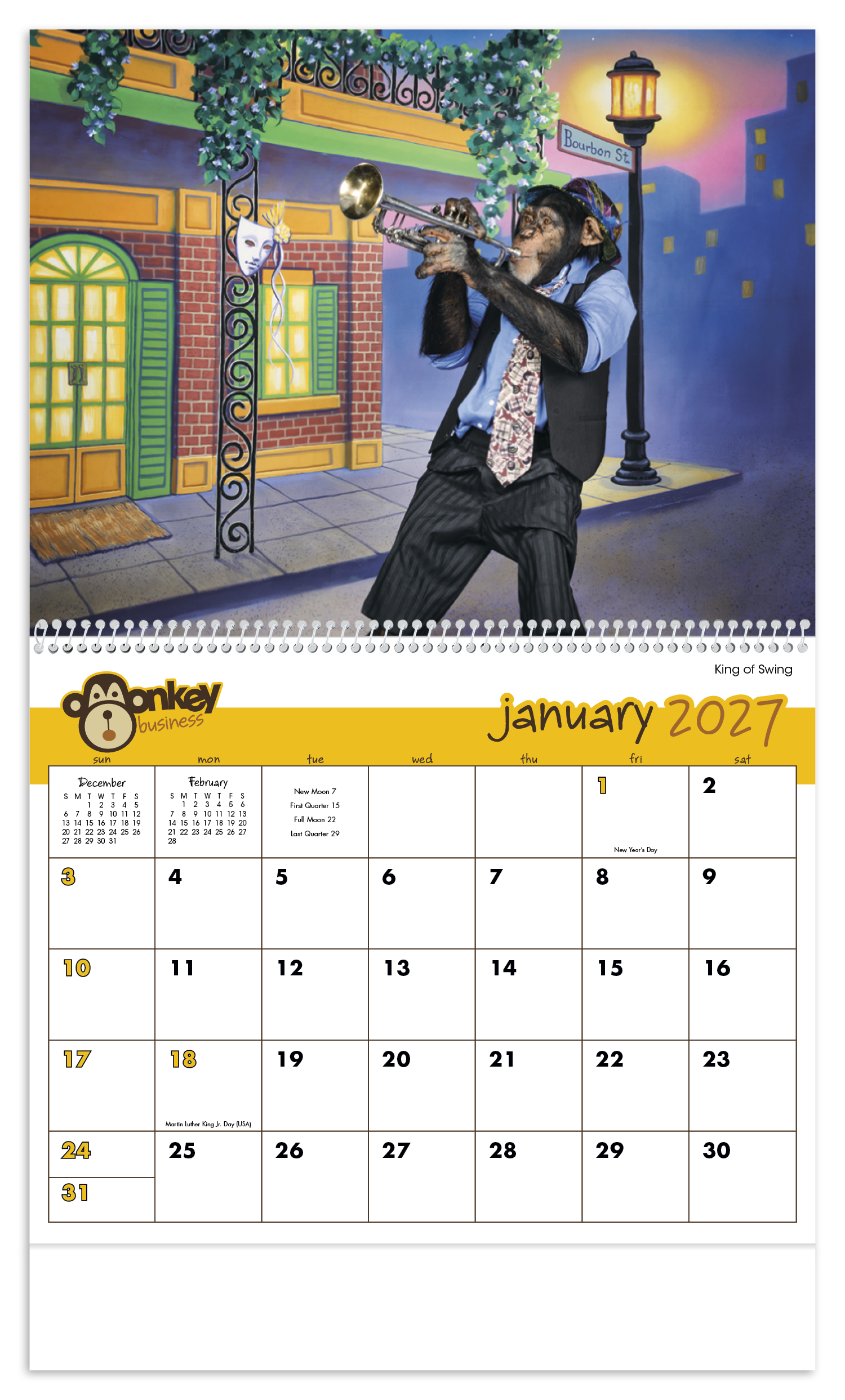 Monkey Business Calendar