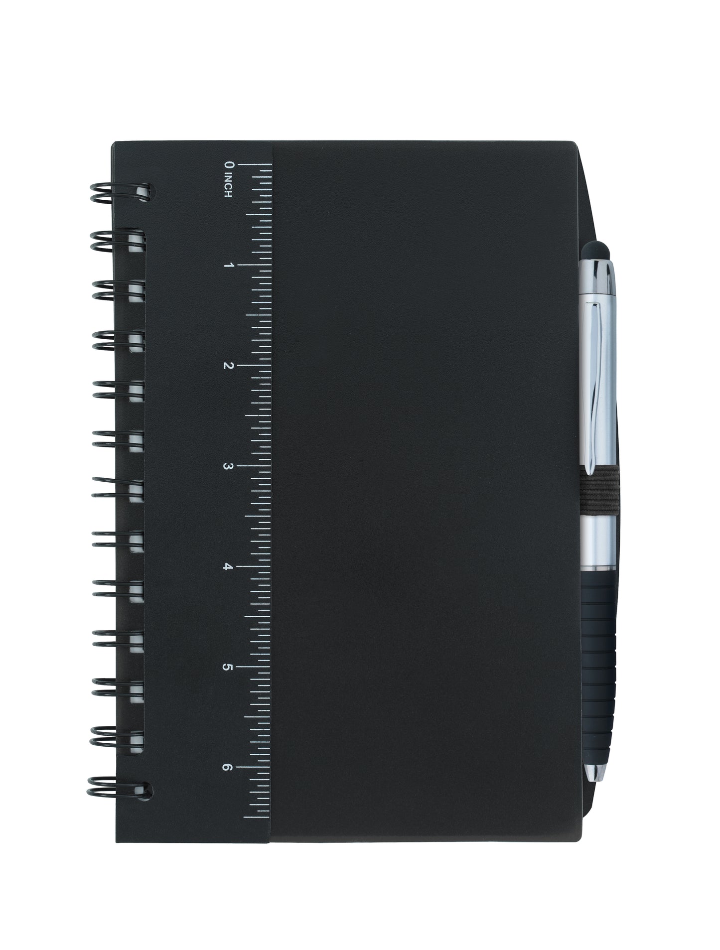 5” x 7” Ruler Notebook with Flags and Stylus Pen