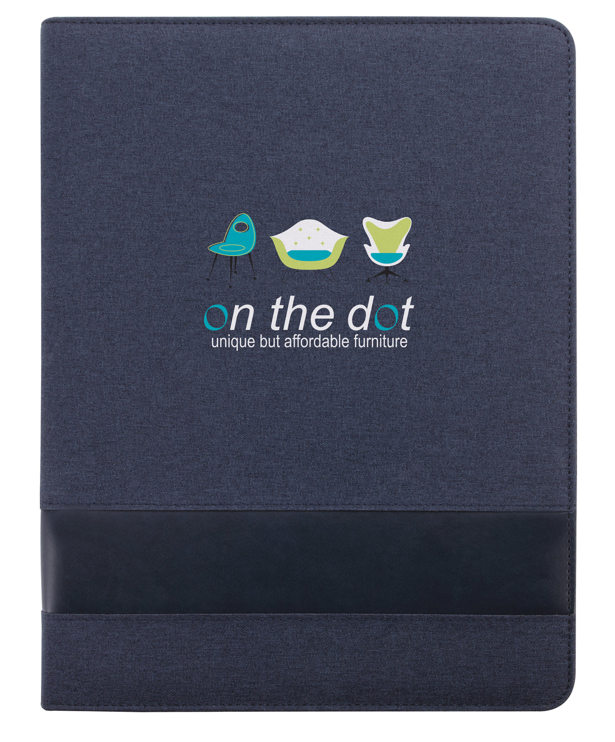 Custom logo Trade Zippered Padfolio