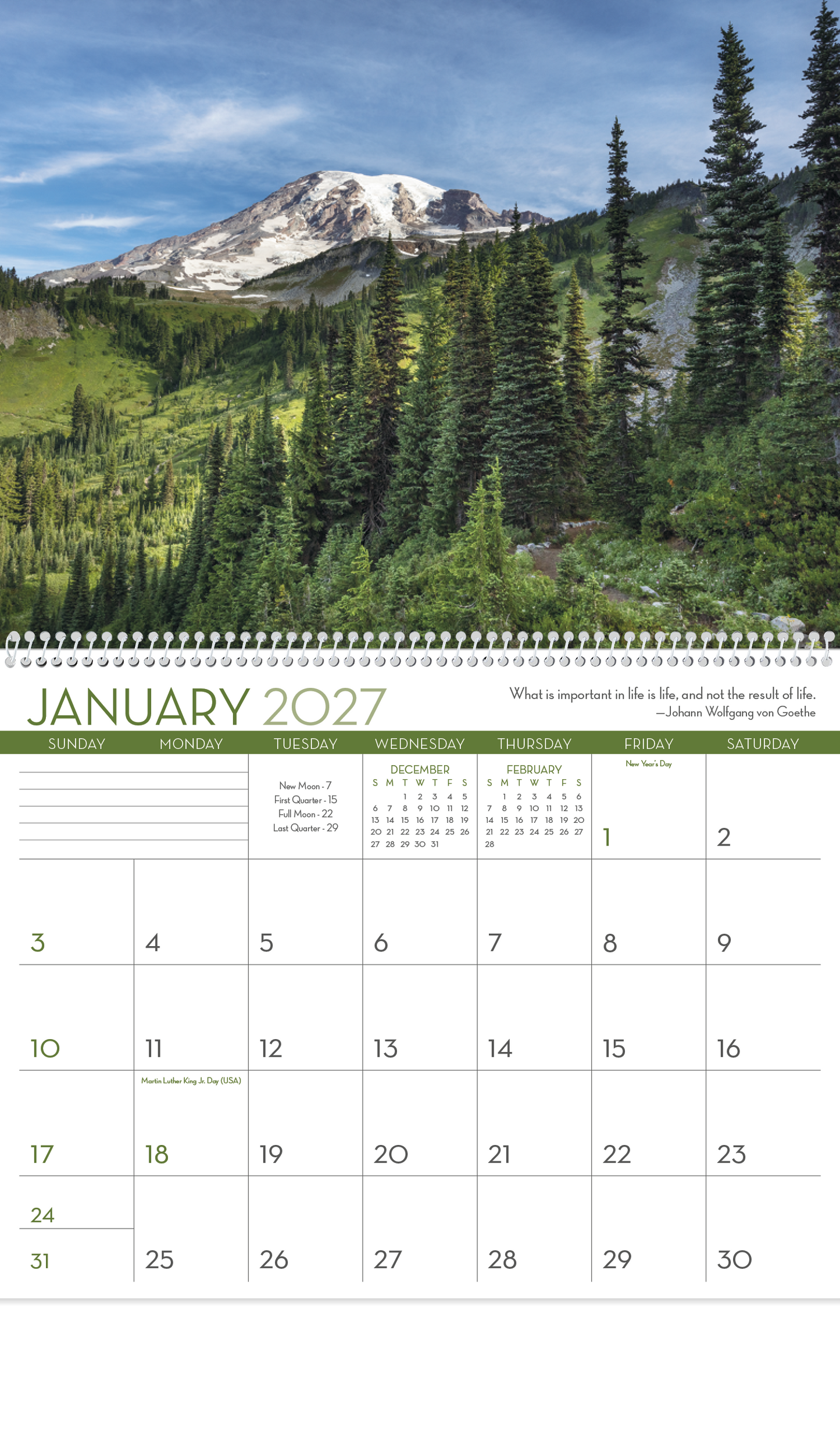Scenic Inspirations Calendar