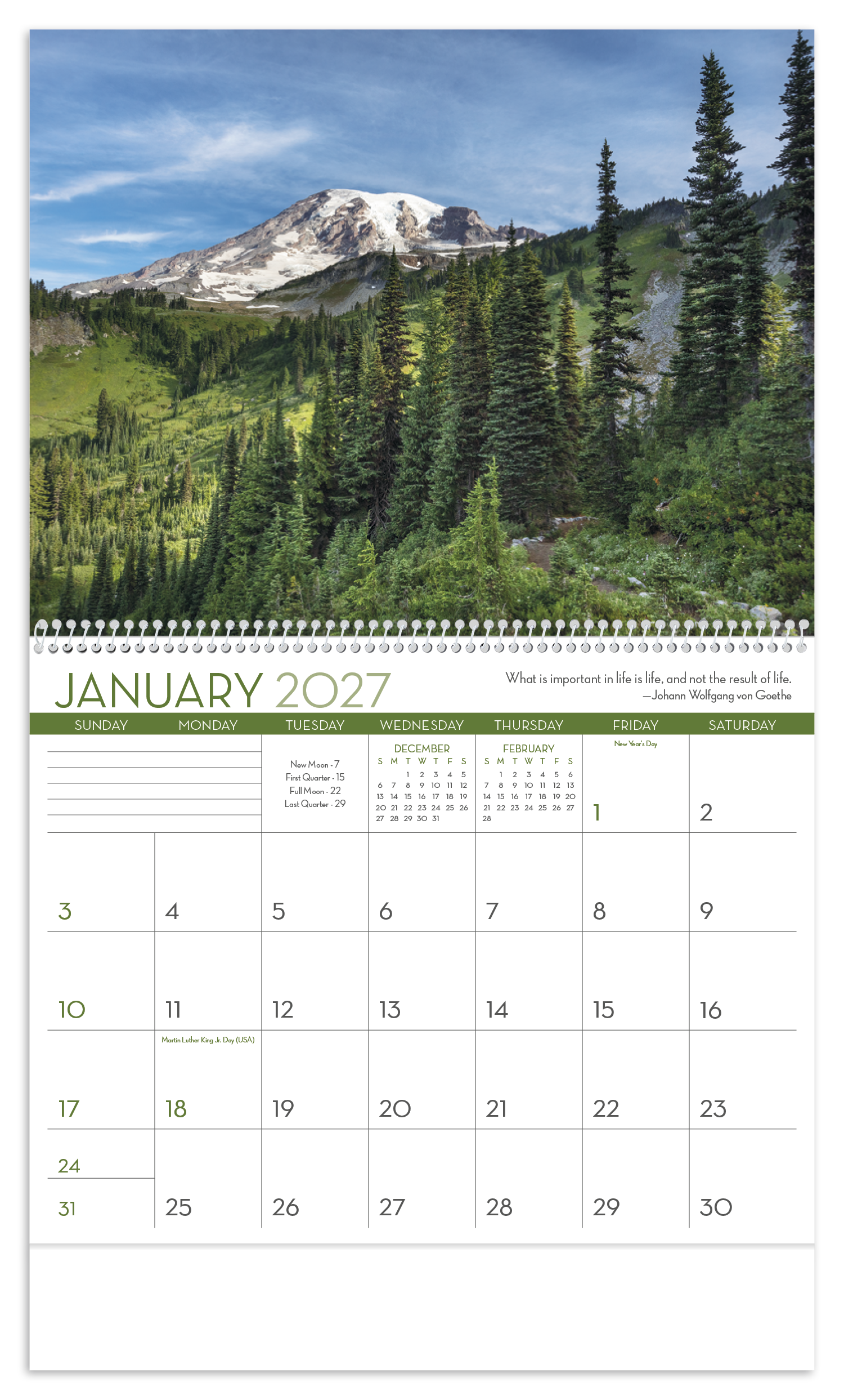 Scenic Inspirations Calendar