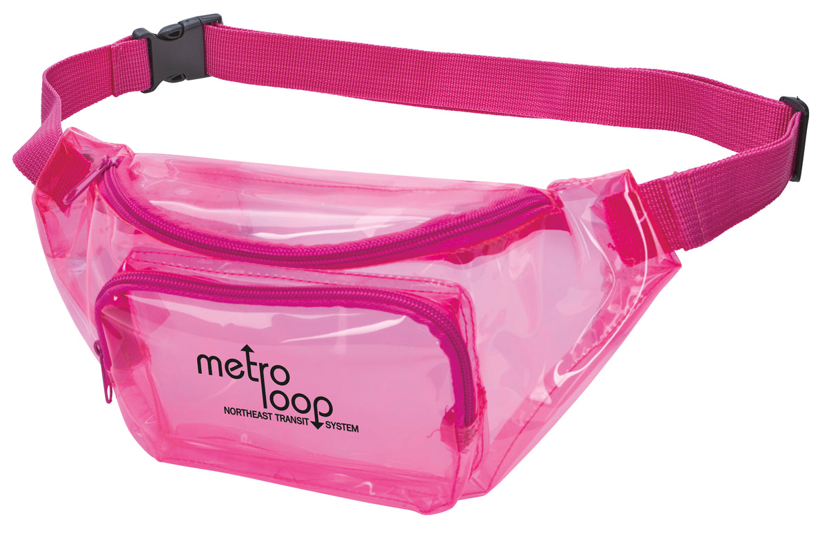 Custom logo Translucent Color Fanny Pack
