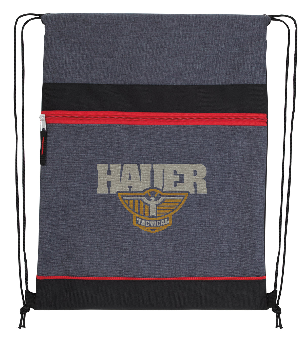 Custom logo RPET Two-Tone Drawstring Backpack