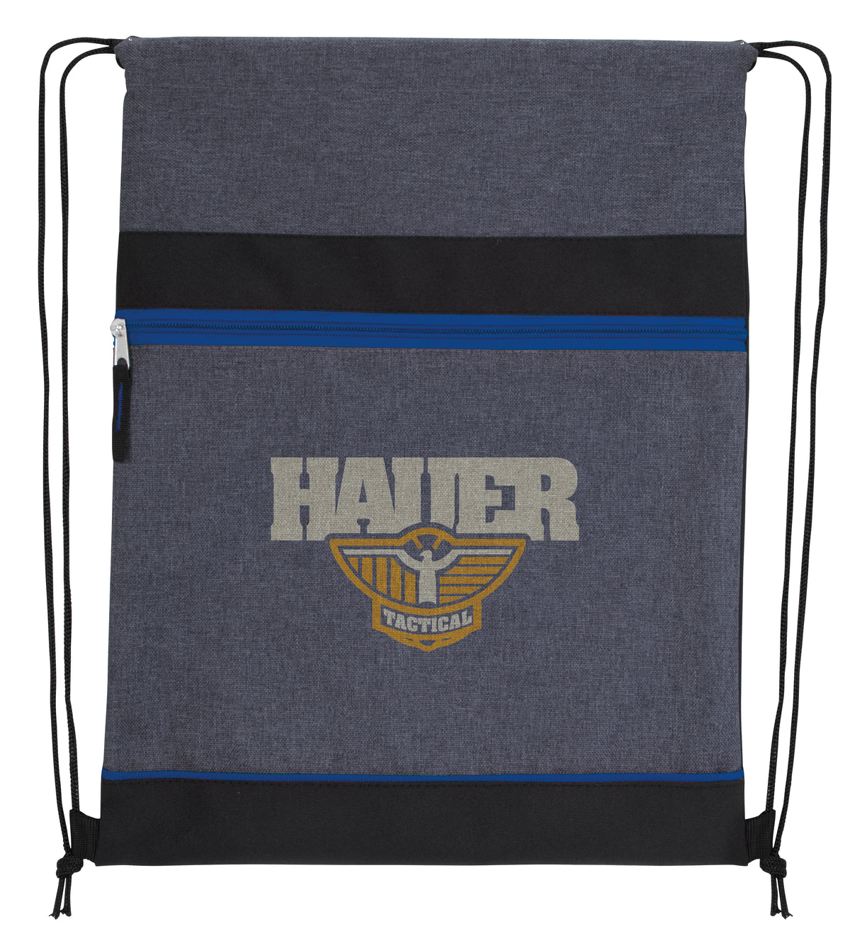Custom logo RPET Two-Tone Drawstring Backpack