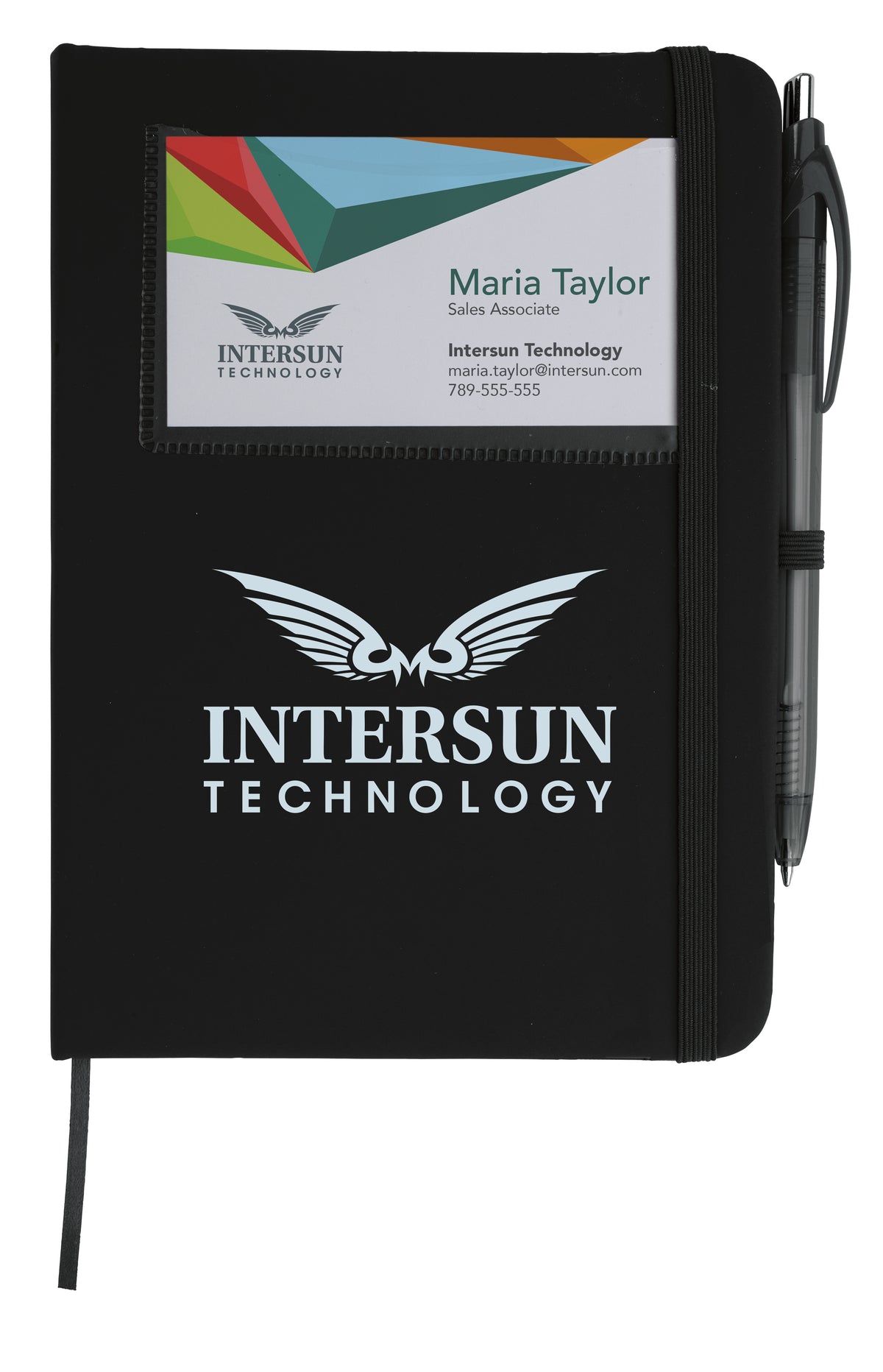 Custom logo Value Card Pocket Notebook with Element Slim Pen