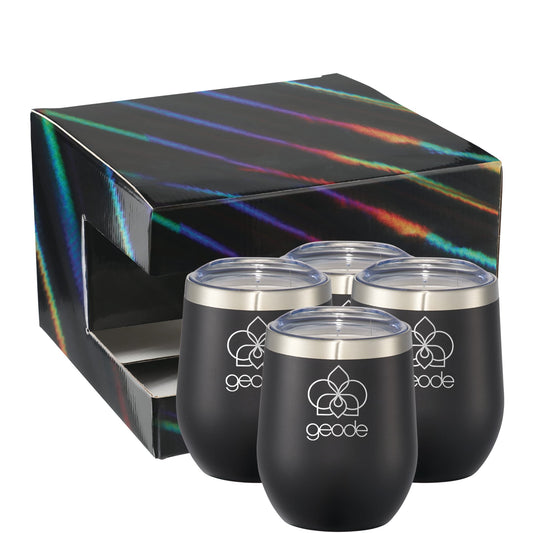 Custom logo Corzo Cup 12oz 4 in 1 Gift Set