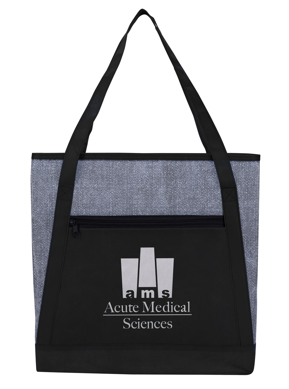 Custom logo Heathered RPET Non-Woven Tote