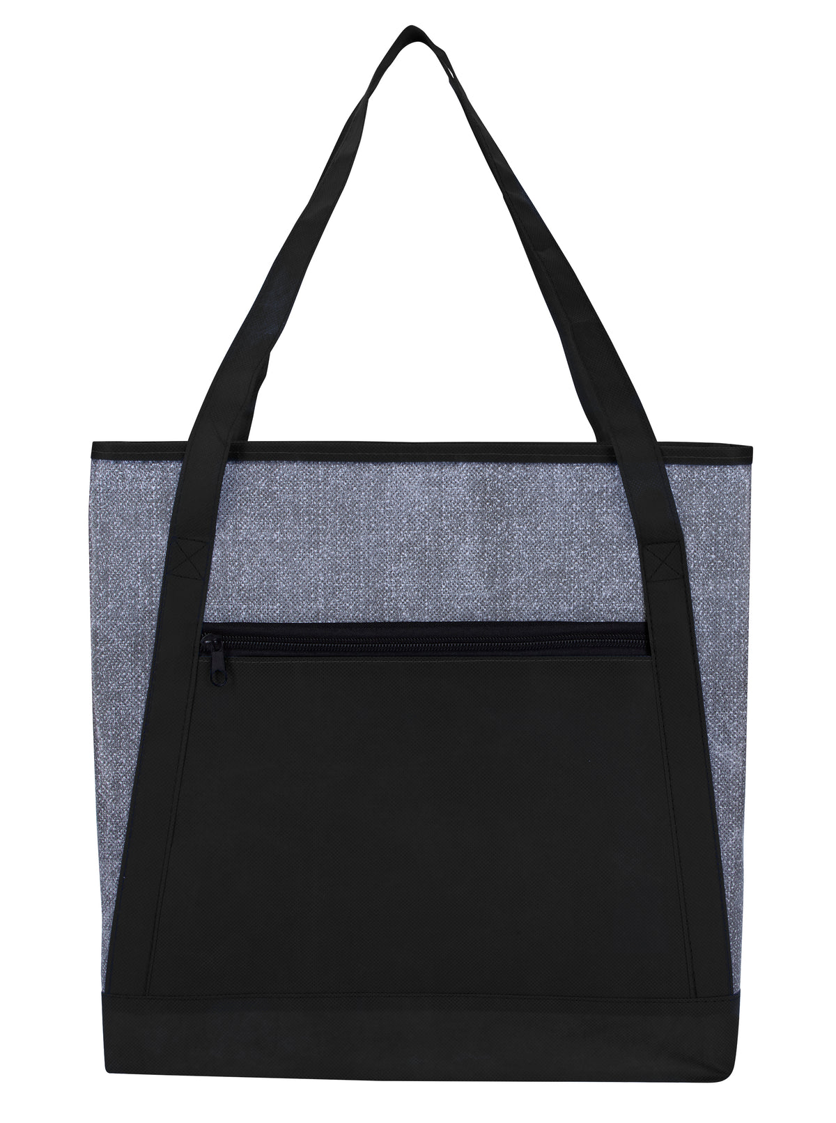 Custom logo Heathered RPET Non-Woven Tote